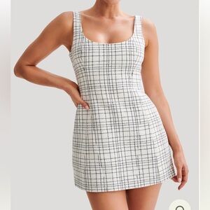 Meshki Beth Tweed Mini Dress M NWT